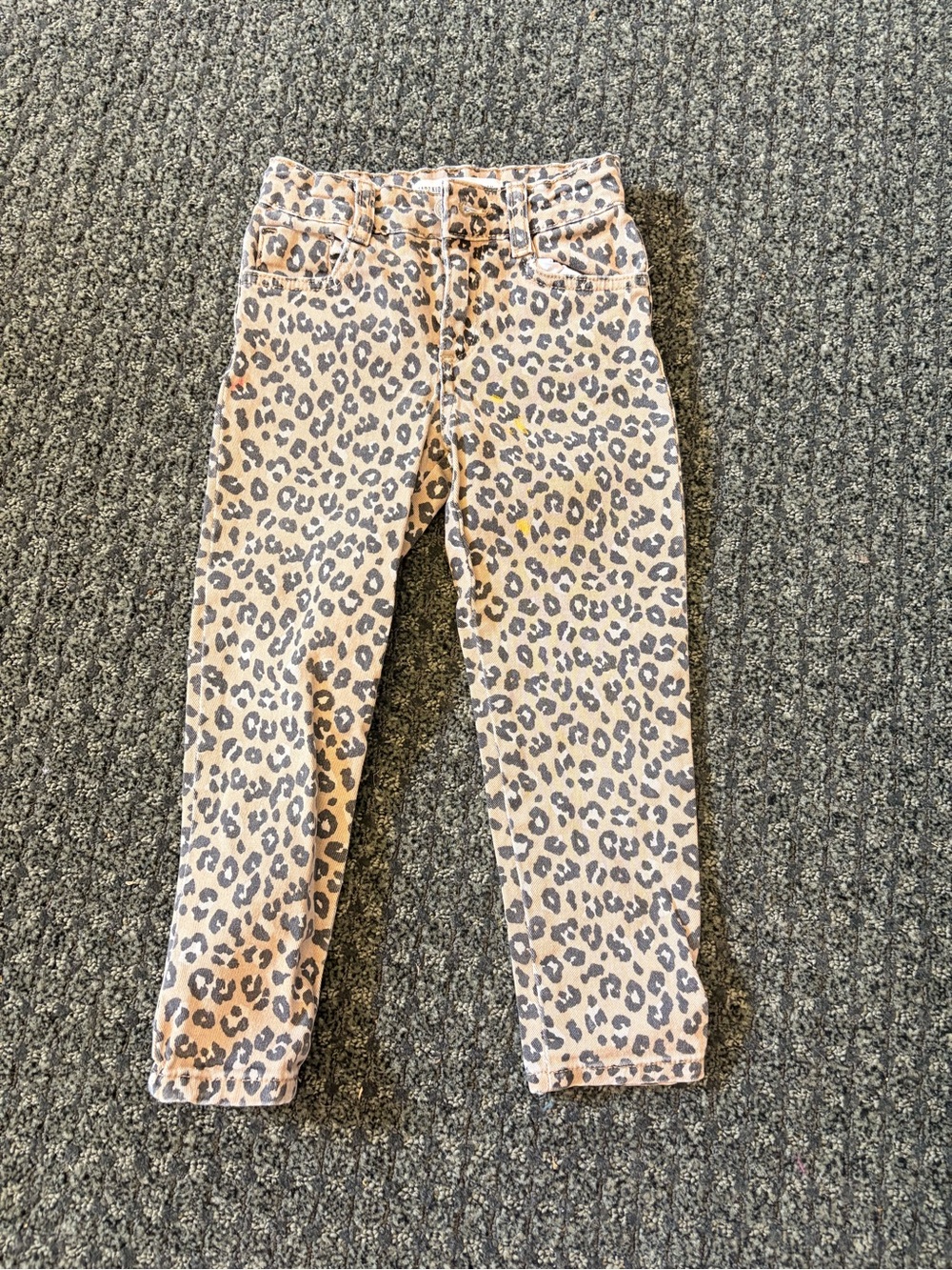 Zara Kids Leopard Print Skinny Jeans Size 5Y (110 cm)
